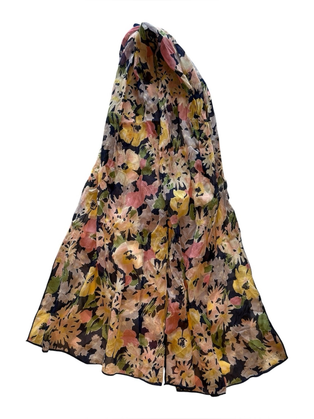 ECHO Vintage Warm FLORAL Oblong Scarf